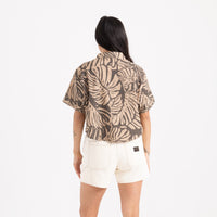 Women’s Bless Up Camp Woven SS - Khaki