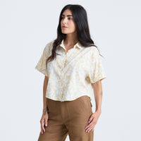 Women’s Bless Up Camp Woven SS - Sand
