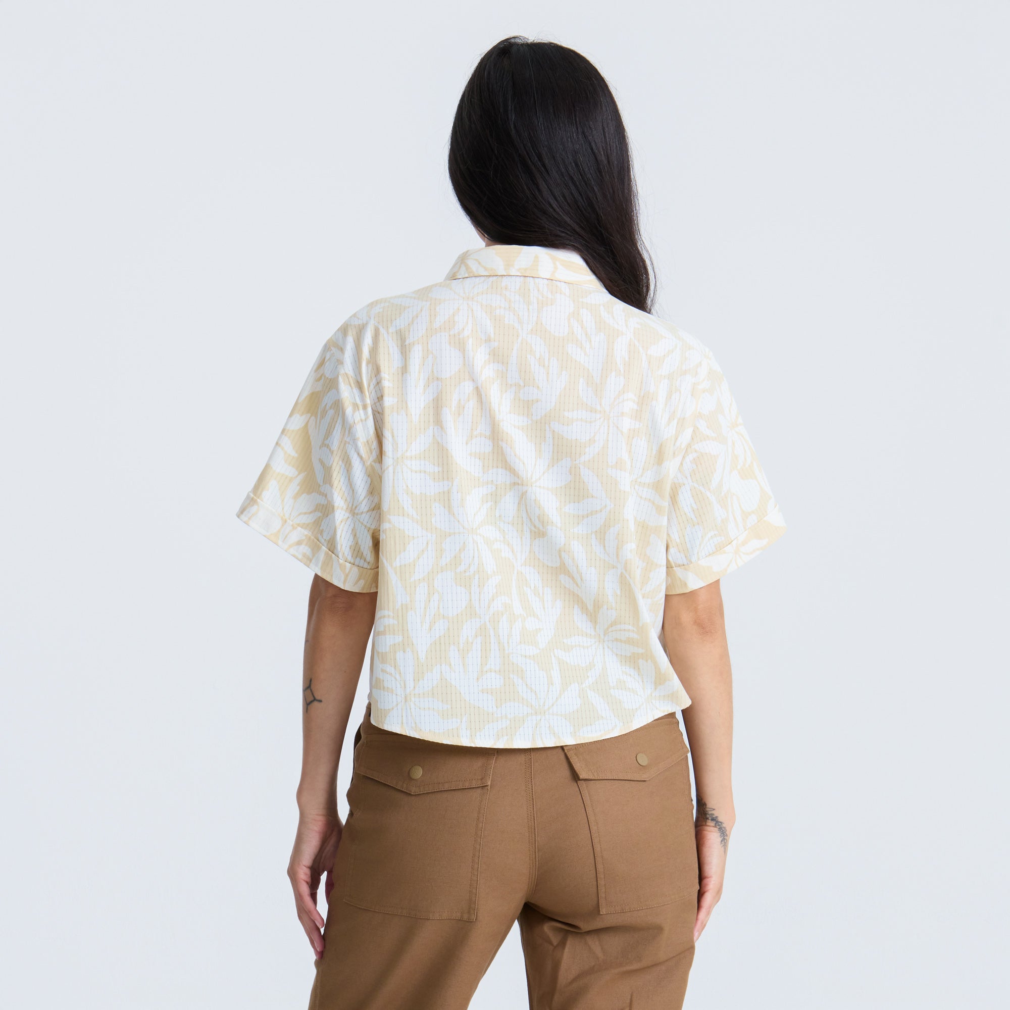 Women’s Bless Up Camp Woven SS - Sand