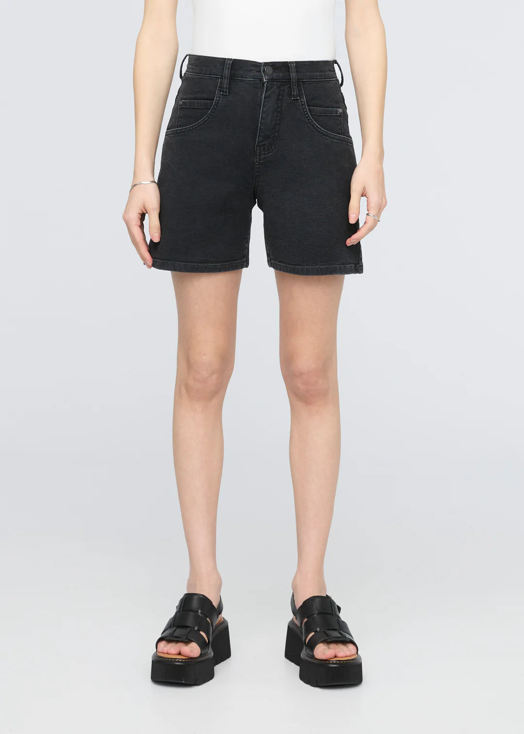 Women's Stretch Canvas High Rise Relaxed Short