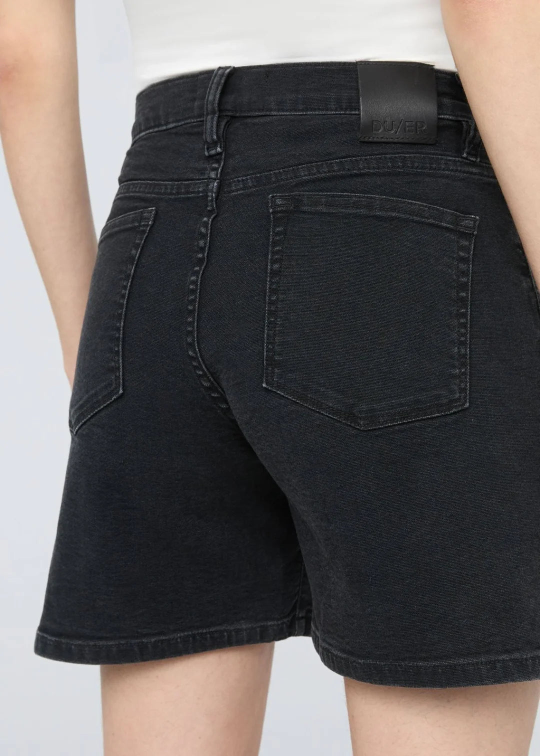 Women's Stretch Canvas High Rise Relaxed Short