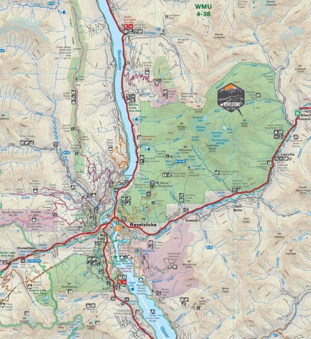 West Kootenay BC Map