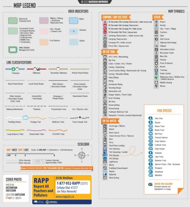 West Kootenay BC Map