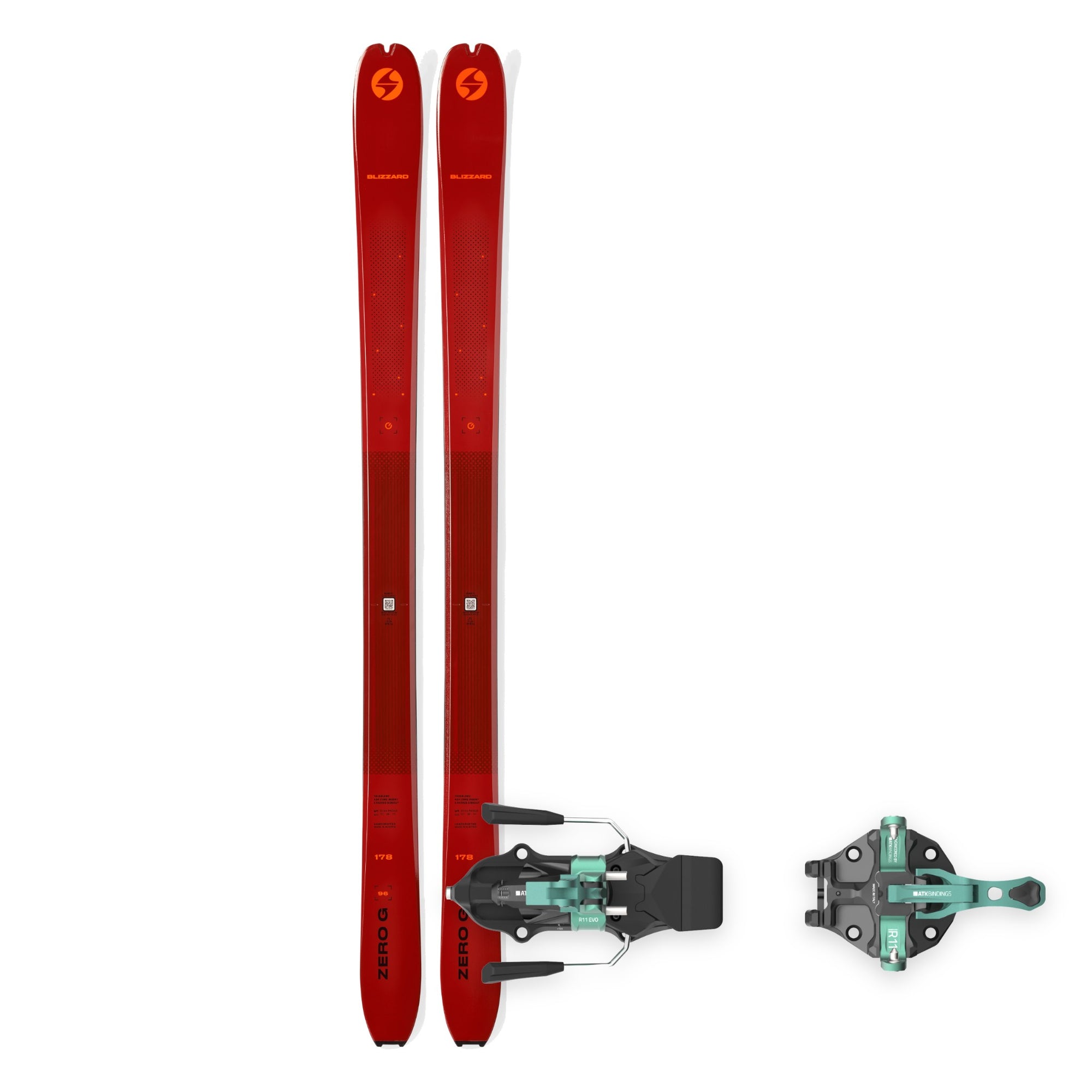 Blizzard Zero G 96 + Raider 11 Evo package – Aqua Green binding