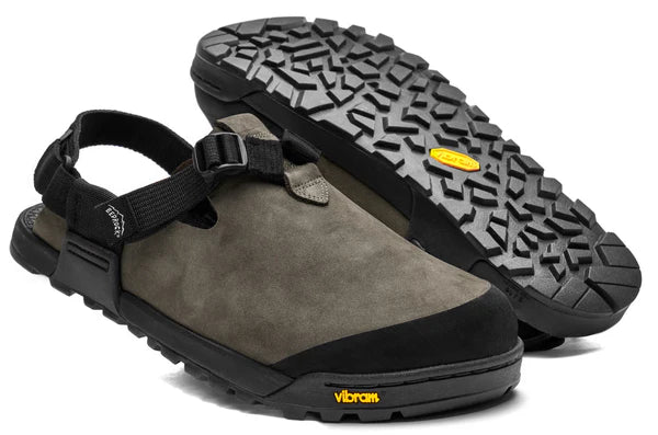 Unisex Mountain Clog - Nubuck Leather - Driftwood 12M/13W - Damaged Box