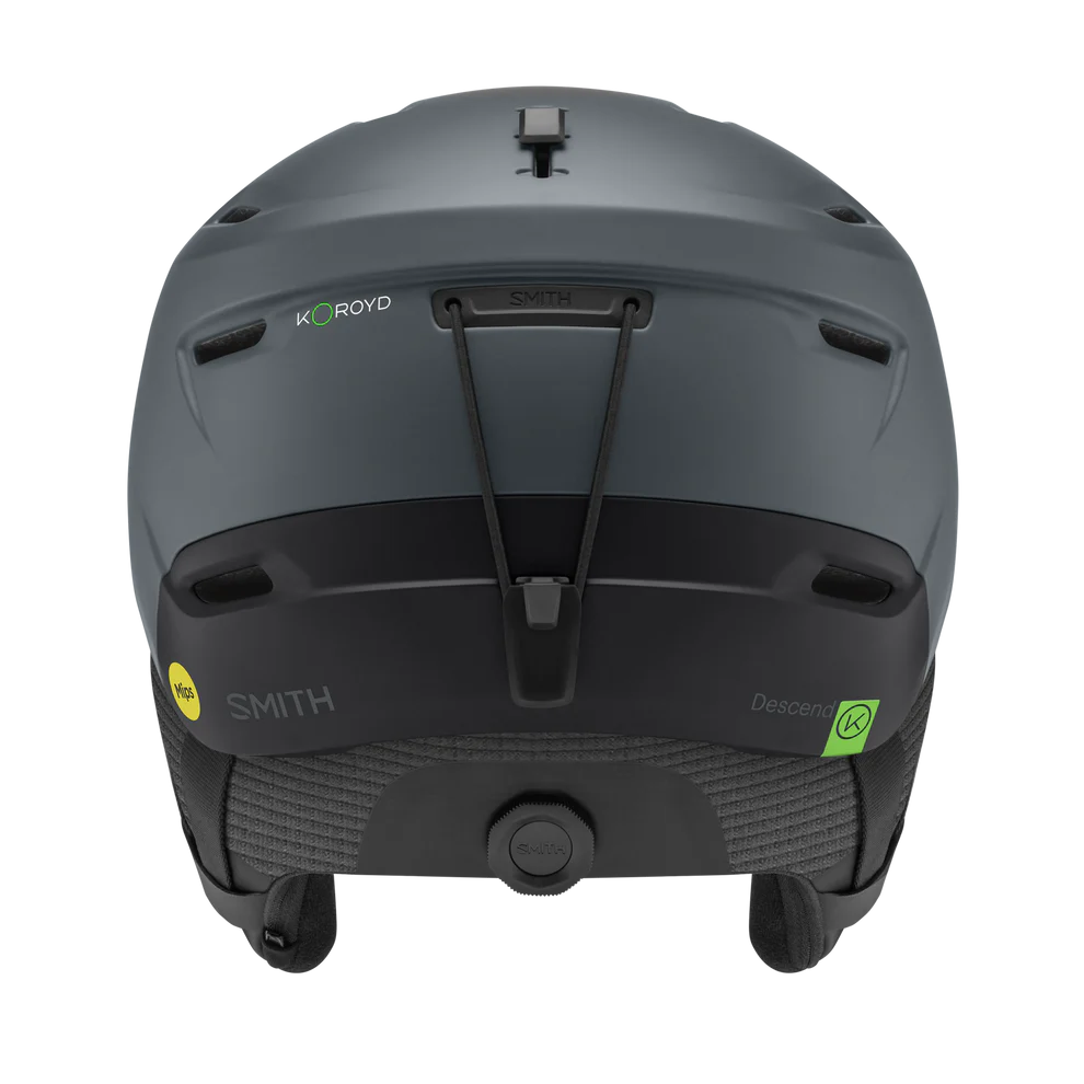 Smith Descend MIPS Helmet - Matte Slate / Black back view