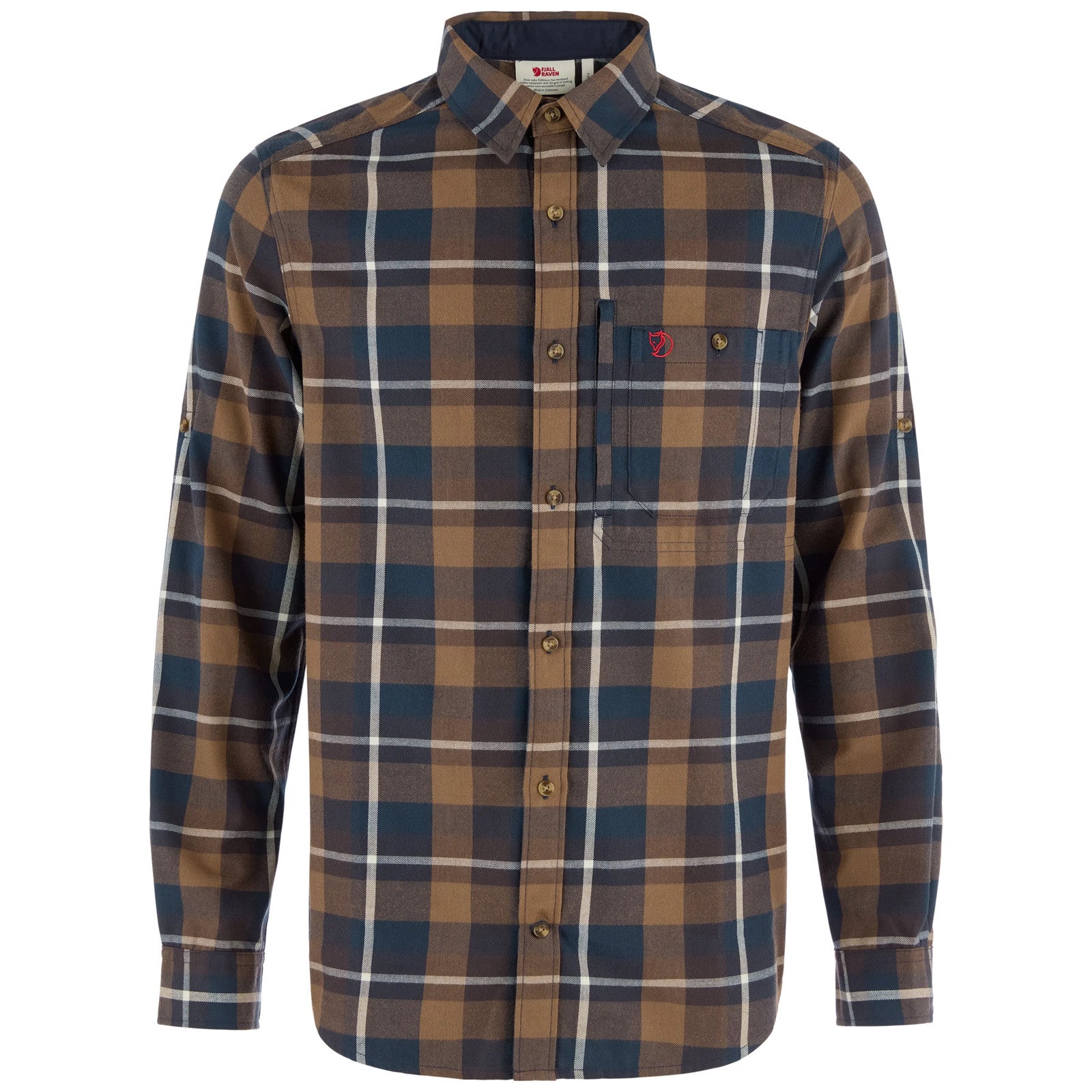 Fjällräven Men's Fjällglim Regular Shirt, Wood Brown/Black Oak