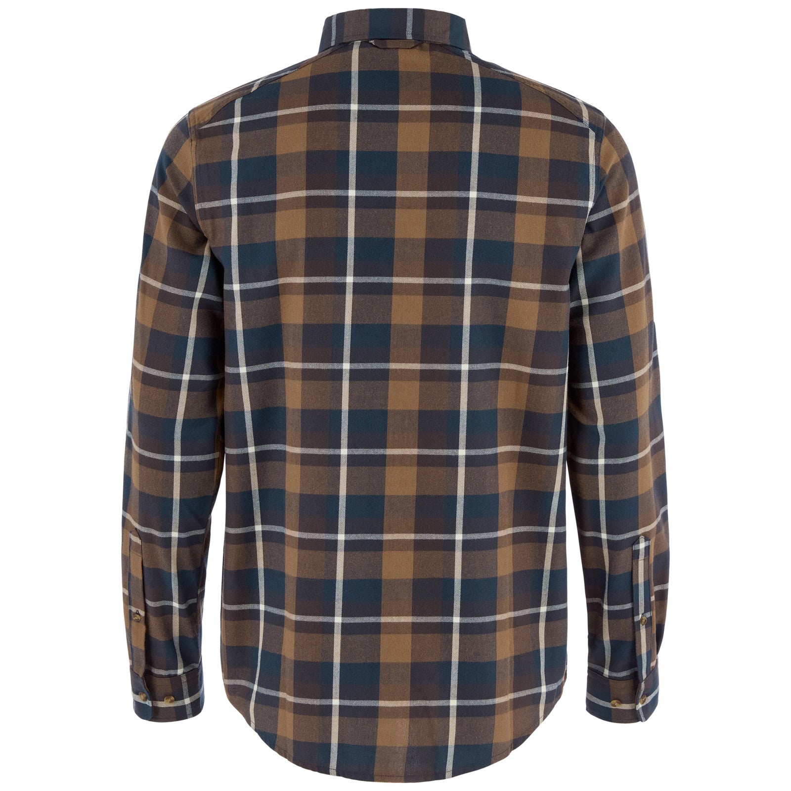 Fjällräven Men's Fjällglim Regular Shirt, Wood Brown/Black Oak — back