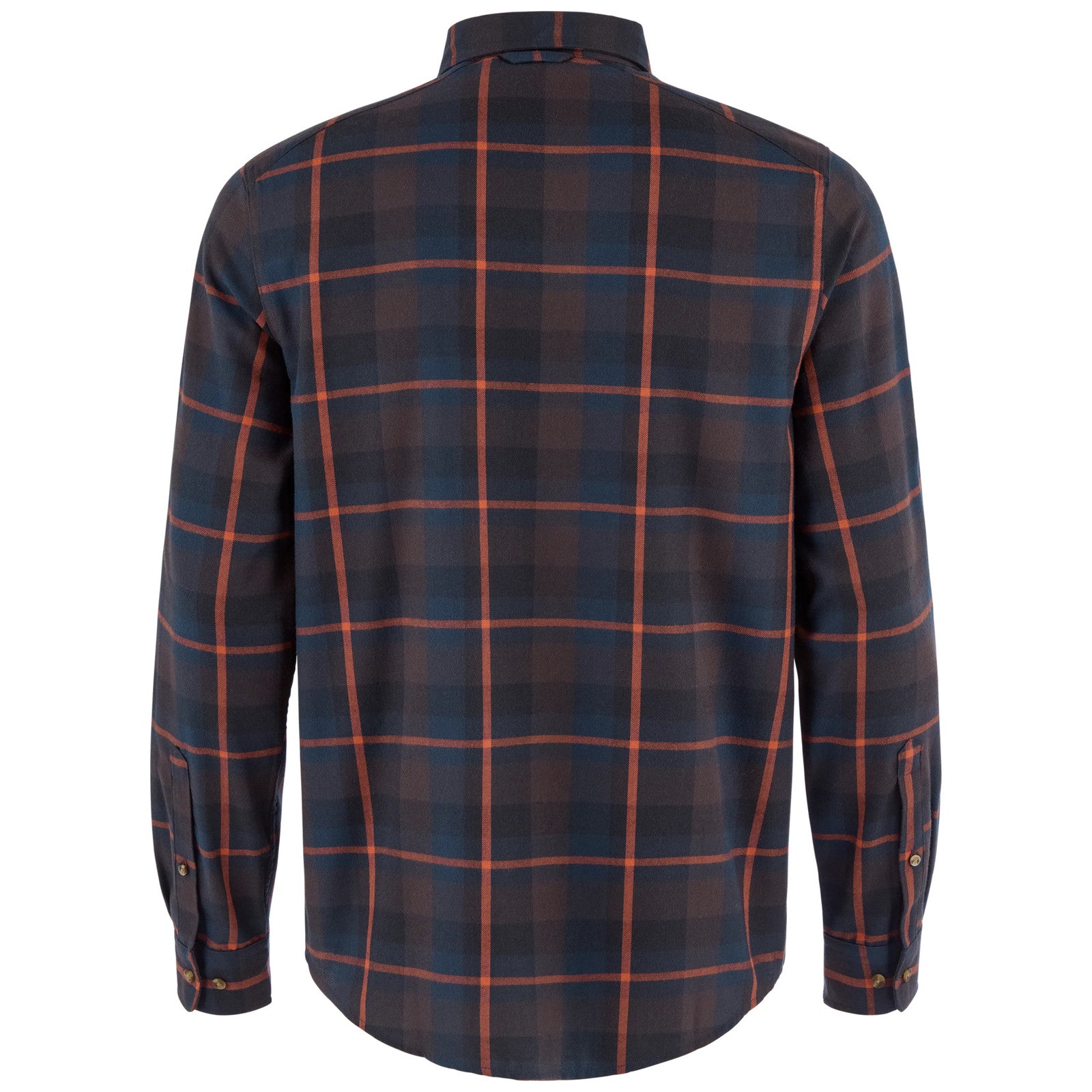 Fjällräven Men's Fjällglim Regular Shirt, Black Oak/Wood Brown — back