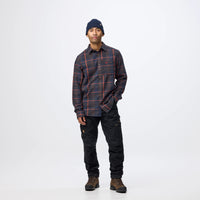 Fjällräven Men's Fjällglim Regular Shirt, Black Oak/Wood Brown — worn