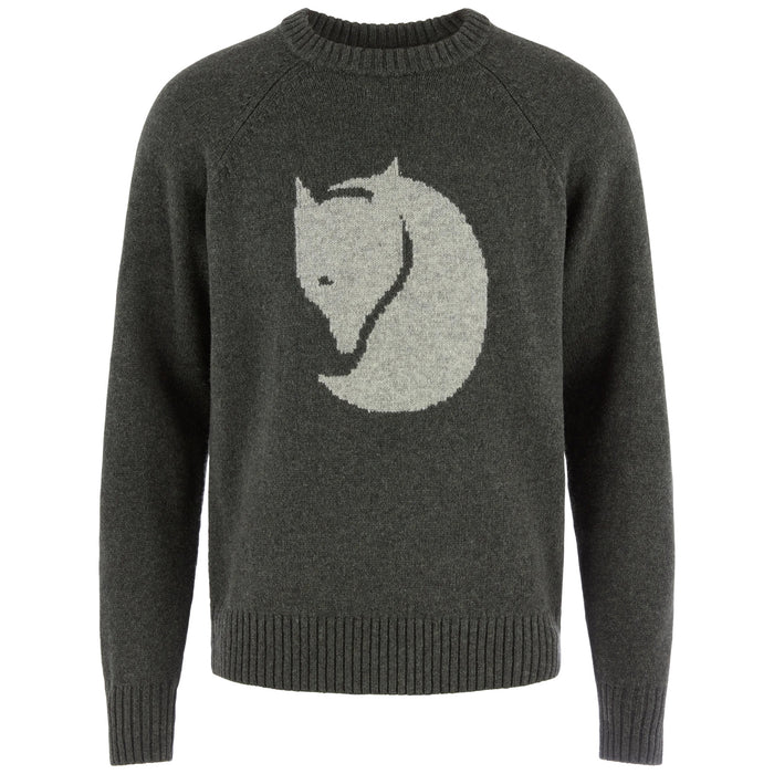 Fjällräven Men's Logo Knit Sweater, Deep Forest