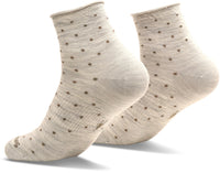 Smartwool Women's Everyday Classic Dot Ankle Socks in Ash, back view