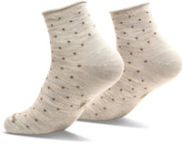 Smartwool Women's Everyday Classic Dot Ankle Socks in Ash, back view