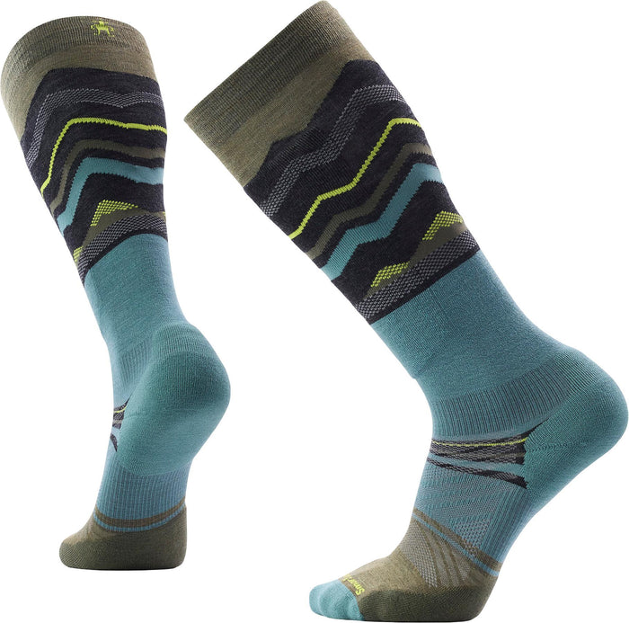 Ski Targeted Cushion Expanding Horizons OTC Socks in Winter Moss