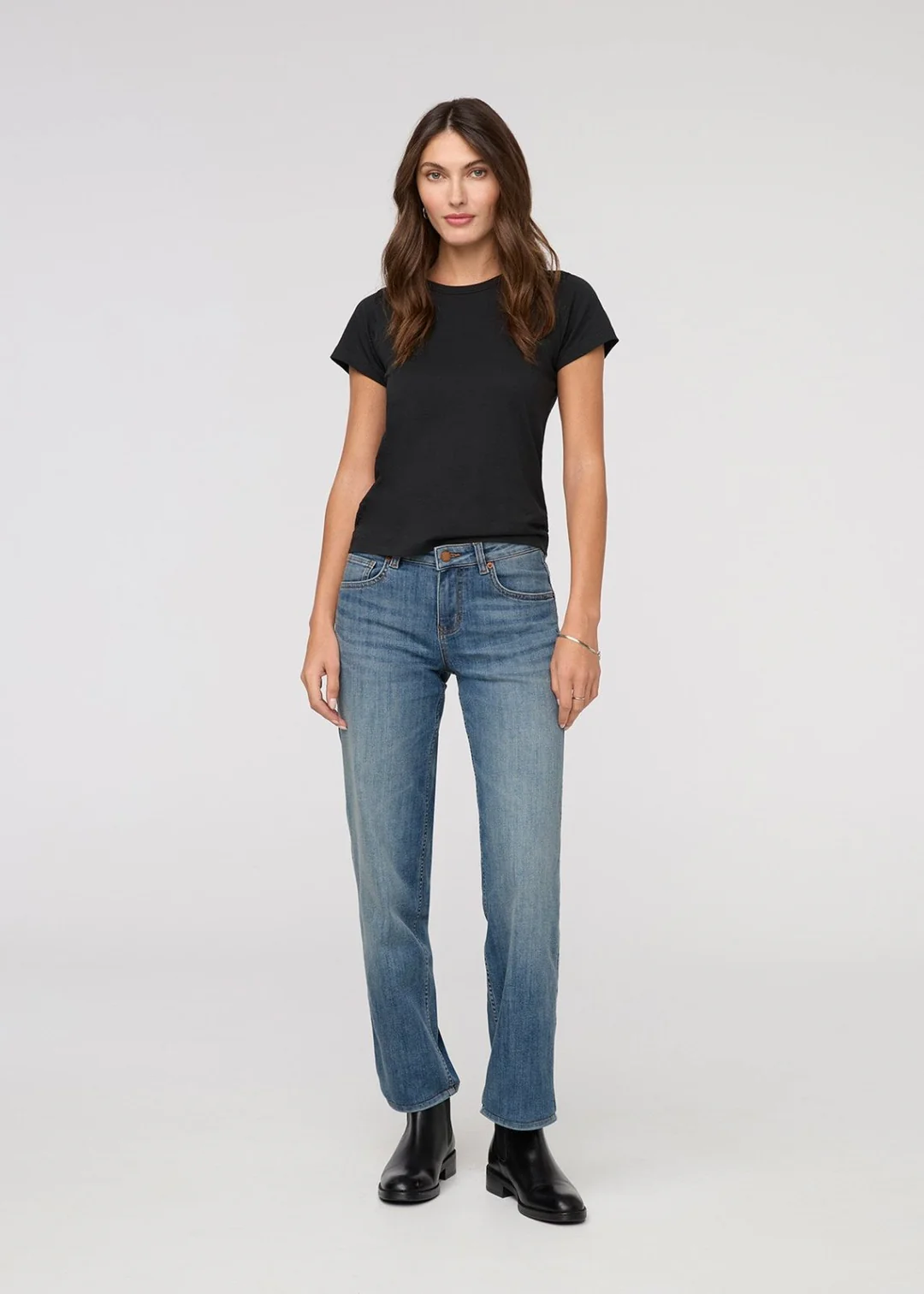 Women’s Performance Denim Mid Rise Straight