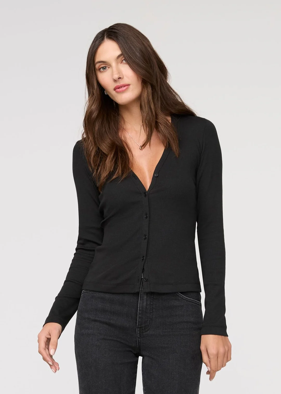 Women’s Ribbed Pima Fitted Button Down