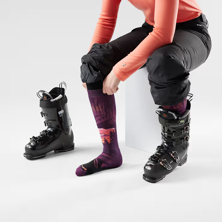 Women's Ski Full Cushion Alpine Auroras OTC Socks