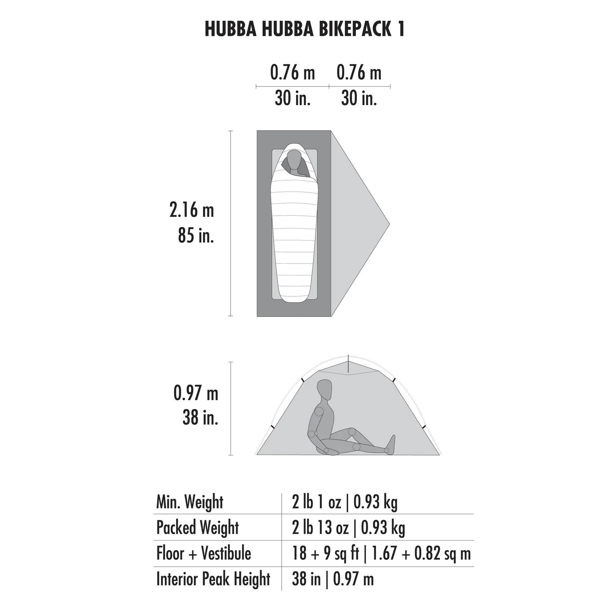 Hubba Hubba Bikepack 1 Person Tent