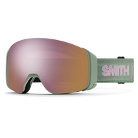 Smith 4D MAG goggle, Olive Warm Steel frame with ChromaPop Everyday Rose Gold Mirror lens
