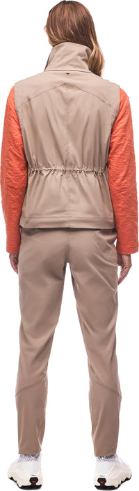 Indyeva Soma Light Woven Vest - Silt back