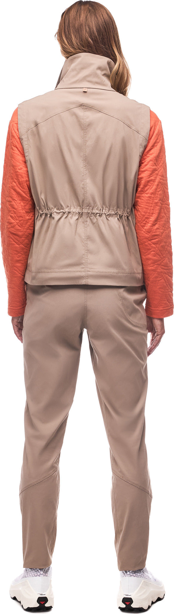 Indyeva Soma Light Woven Vest - Silt back