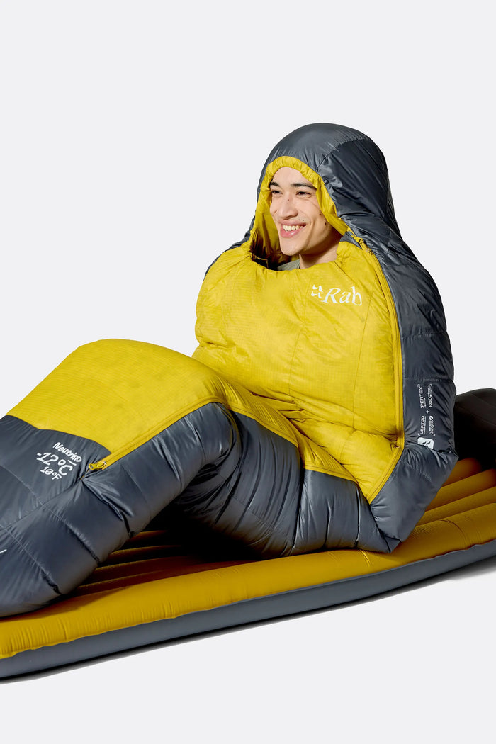 Rab Neutrino -12C / 10F Sleeping Bag, Graphene/Dark Pollen