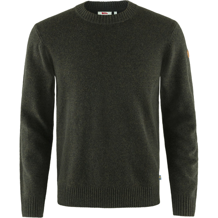 Fjällräven Men's Övik Round-neck Sweater, Dark Olive