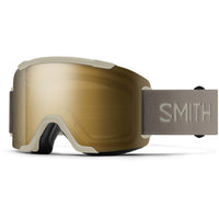 Smith Squad Low Bridge Fit goggles - Chalk + ChromaPop Sun Black Gold Mirror