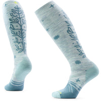 Women's Ski Full Cushion Ice Blossom OTC Socks in Frosty Green