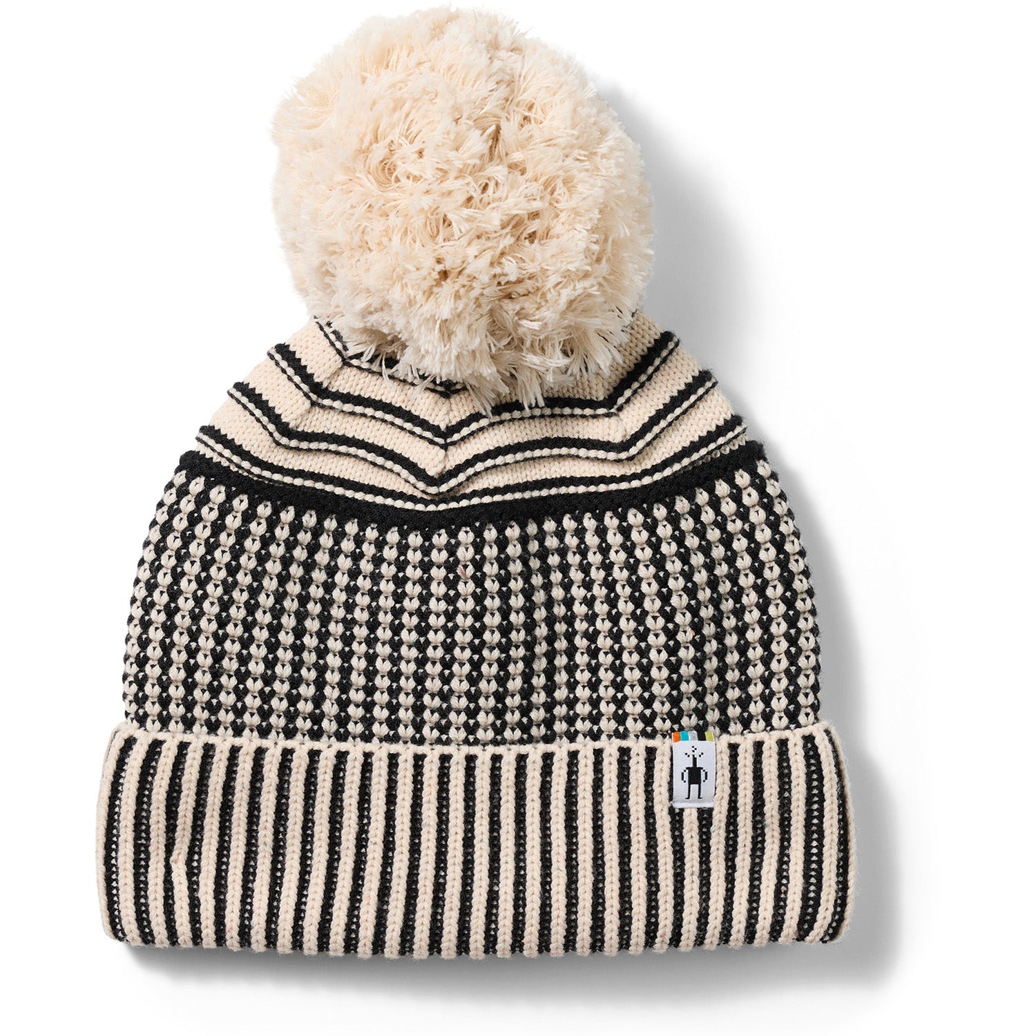 Summit Knit Pom Beanie - Almond