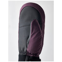 Hestra Orion Mitt in Bordeaux/Plum, detail view