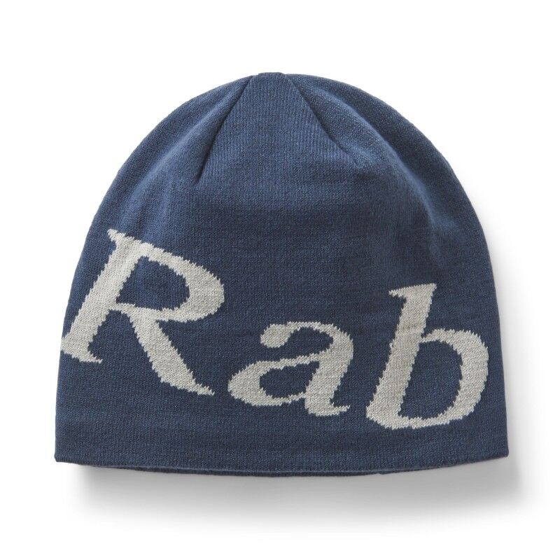 Rab Logo Beanie, Tempest Blue/Light Zinc