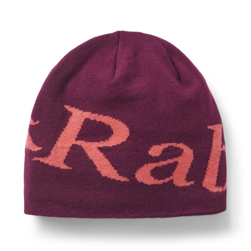 Rab Logo Beanie, Mulberry/Hibiscus