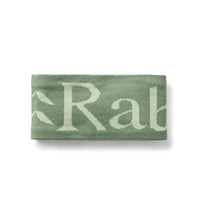 Rab Knitted Logo Headband, Dark Fig Green/Fig Green