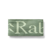 Rab Knitted Logo Headband, Dark Fig Green/Fig Green
