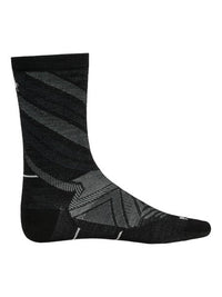 Smartwool Run Zero Cushion Crew Socks in Black, alternate view