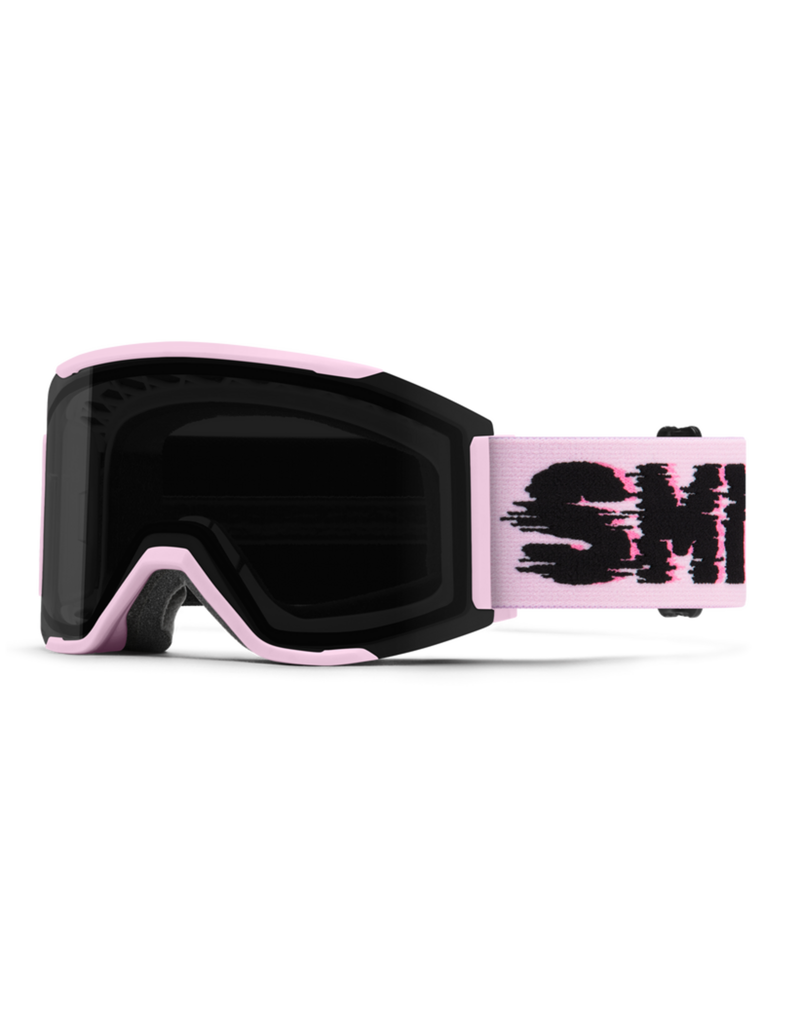 Smith Squad MAG goggle, Pink Frost Flex Glitch frame with ChromaPop Sun Black lens