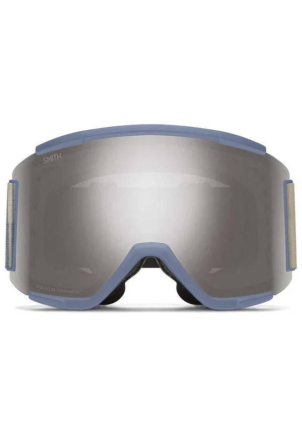 Smith Squad XL goggle, Granite Blue frame with ChromaPop Sun Platinum Mirror lens