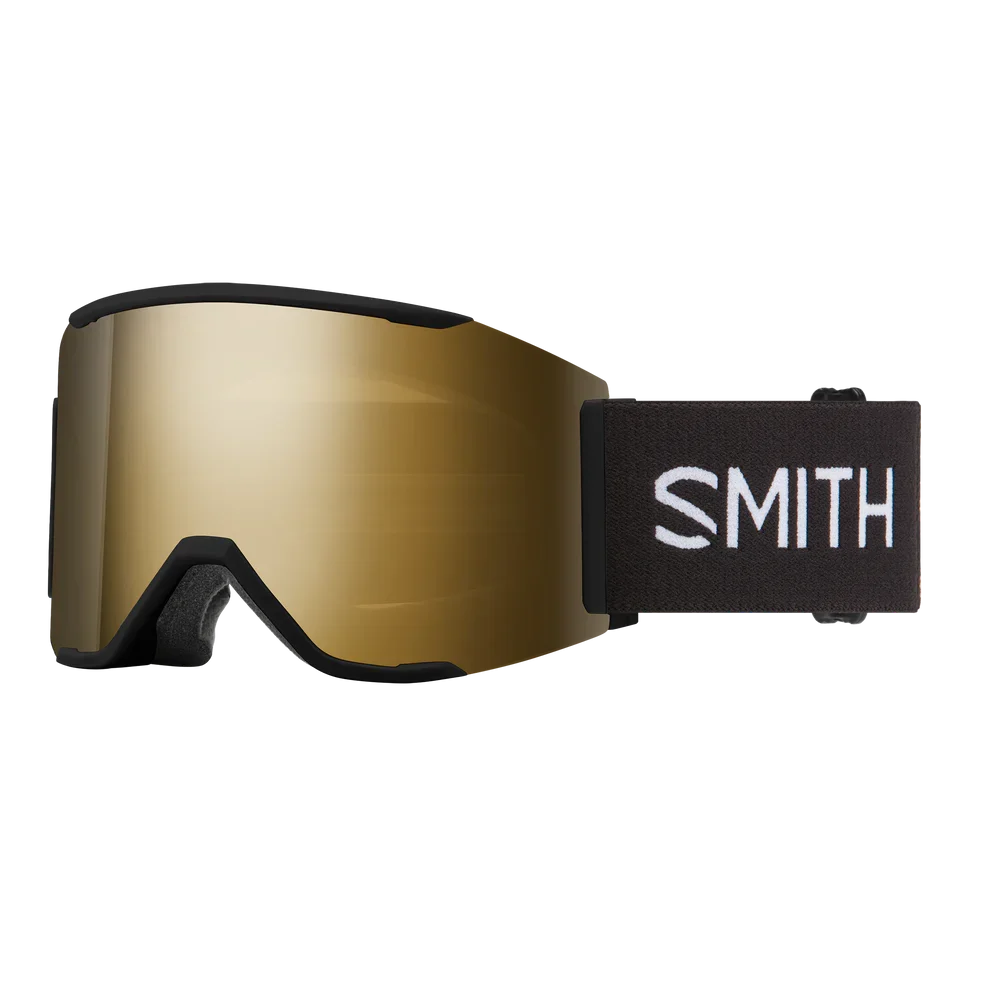 Smith Squad MAG goggle, Black frame with ChromaPop Sun Black Gold Mirror lens