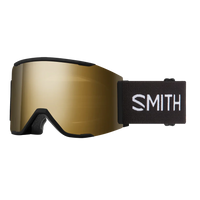 Smith Squad MAG Low Bridge Fit goggle, Black frame with ChromaPop Sun Black Gold Mirror lens