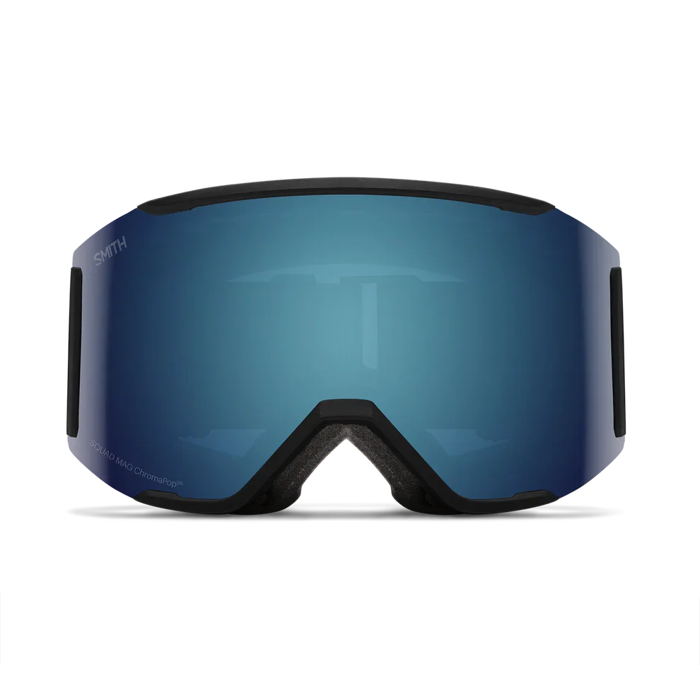 Smith Squad MAG goggle, Black frame with ChromaPop Sun Blue Mirror lens