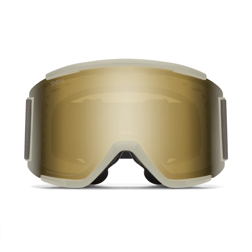 Smith Squad XL goggle, Chalk frame with ChromaPop Sun Black Gold Mirror lens