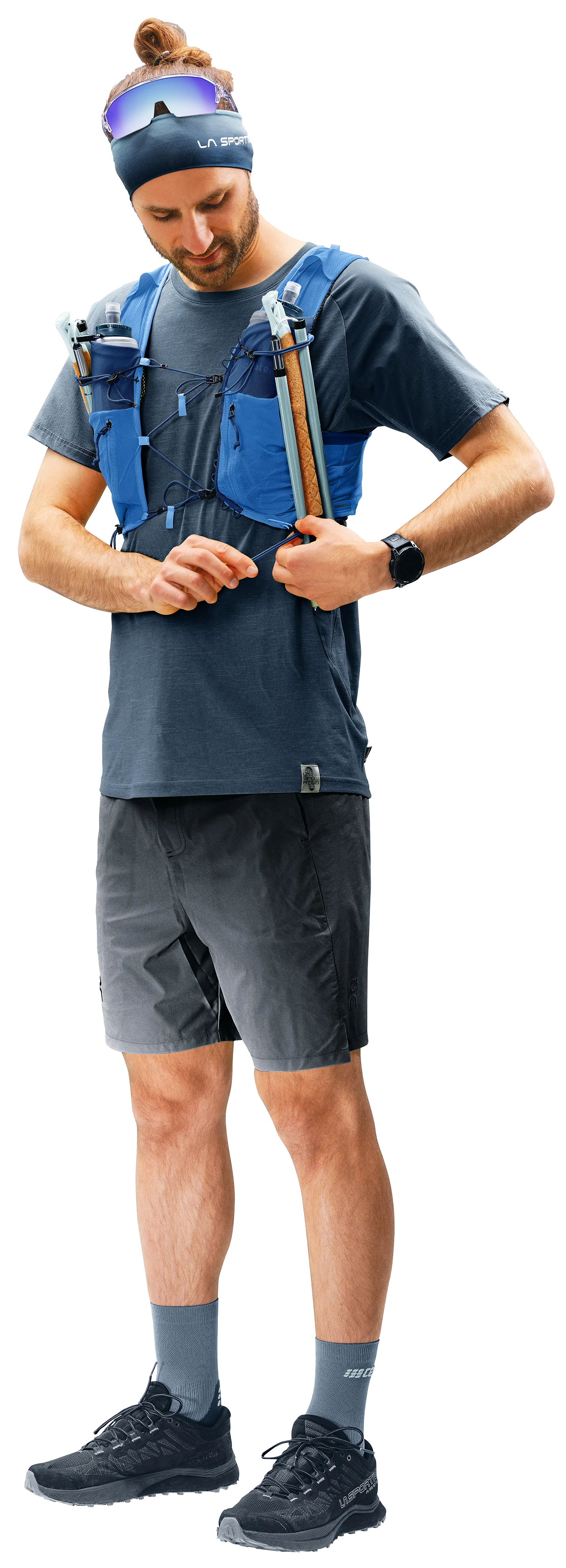 Deuter Traick 9 with soft flasks