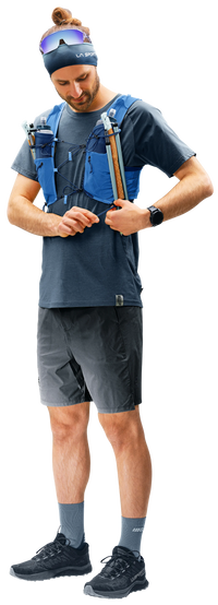 Deuter Traick 9 with soft flasks