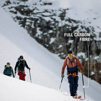G3 VIA CARBON ski poles in use