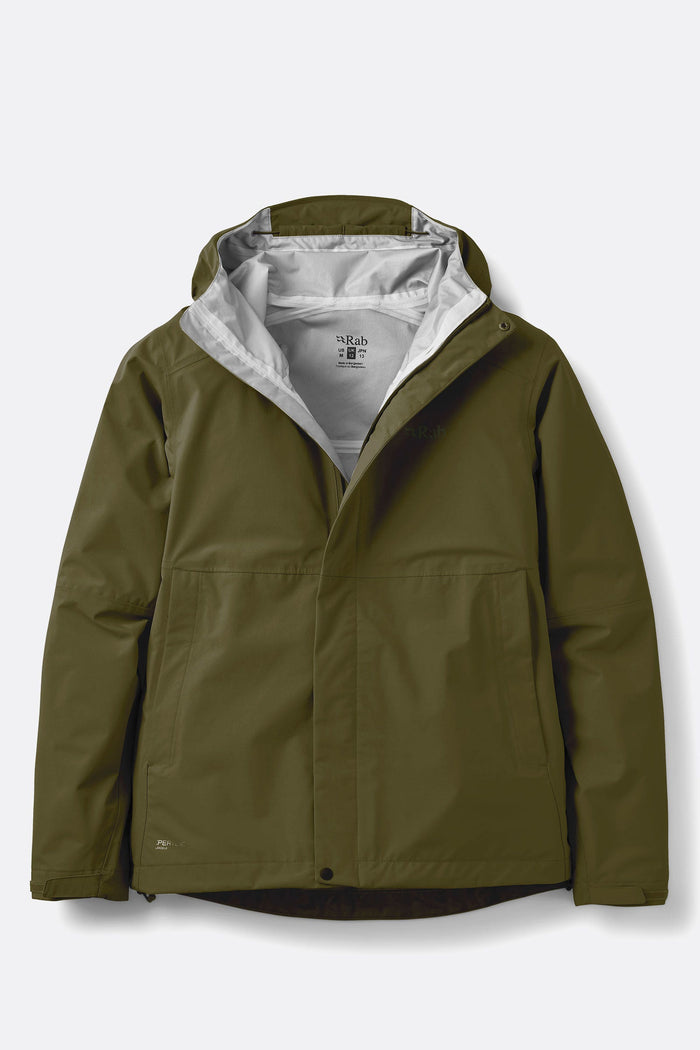 Rab Women's Firewall Waterproof Jacket in Army